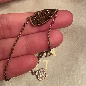 Kendra Scott Chocolate Drusy Arrowhead Necklace
